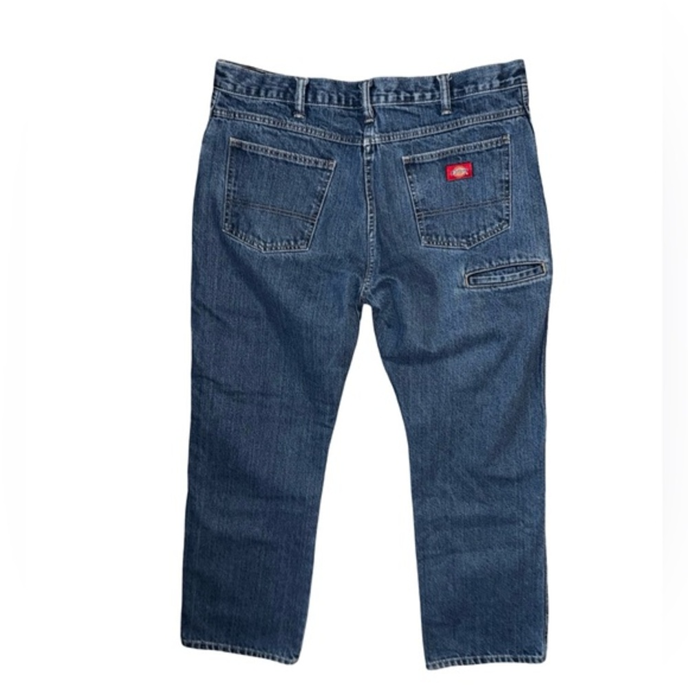 Dickies medium wash straight leg denim jeans size 34